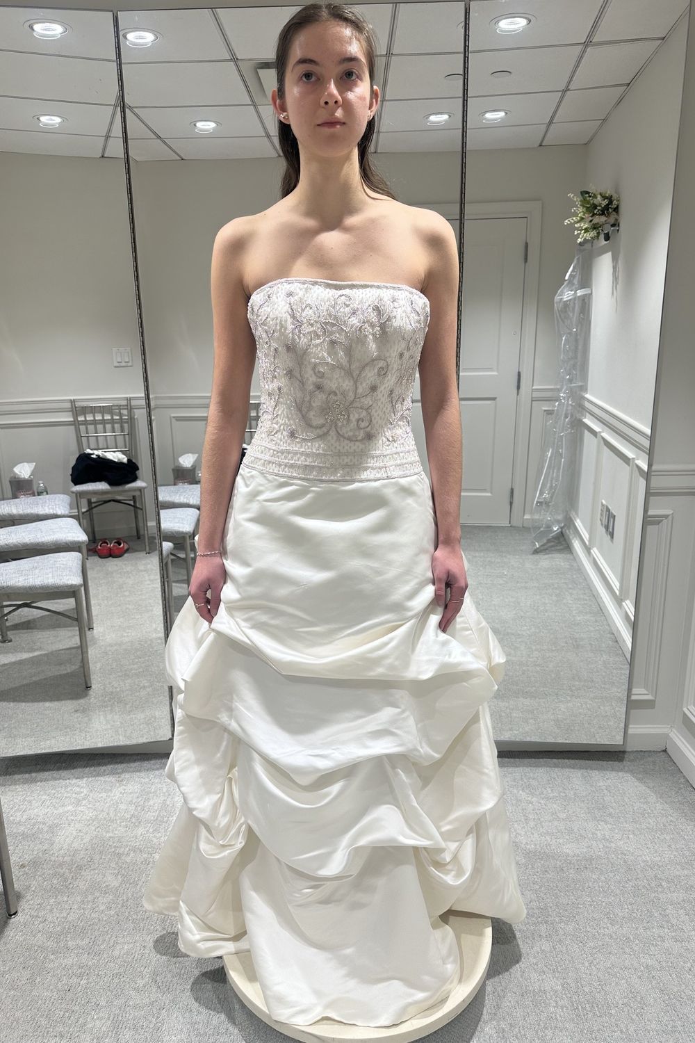 Anne Barge Beaded Silk Gown 0