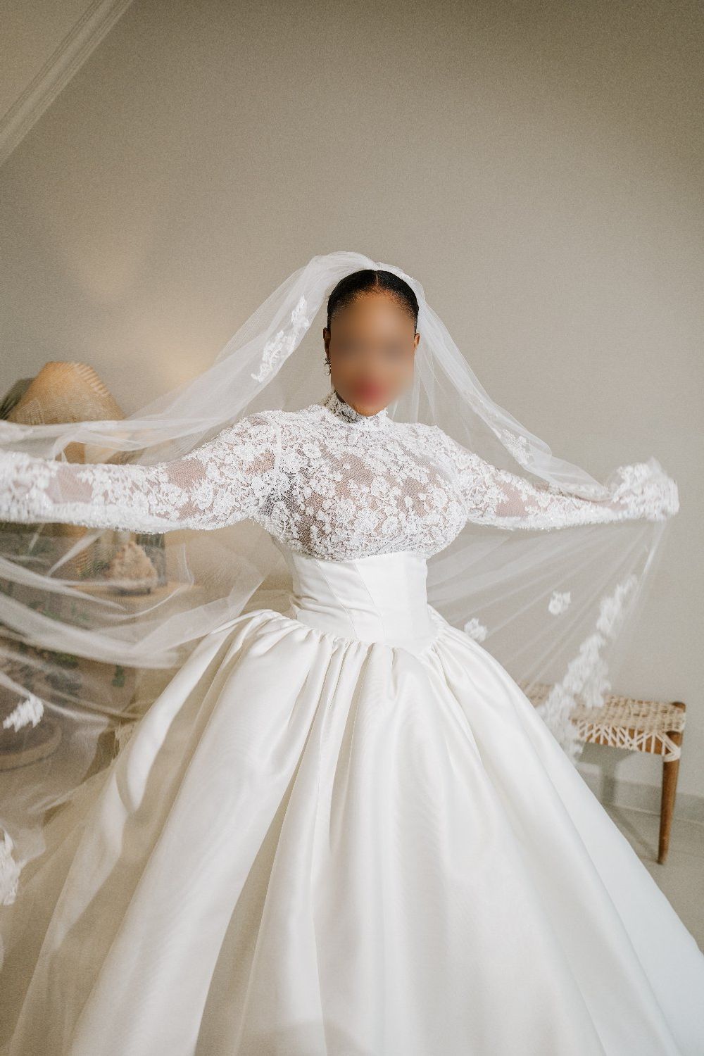Nicole + Felicia NF088 and veil 7