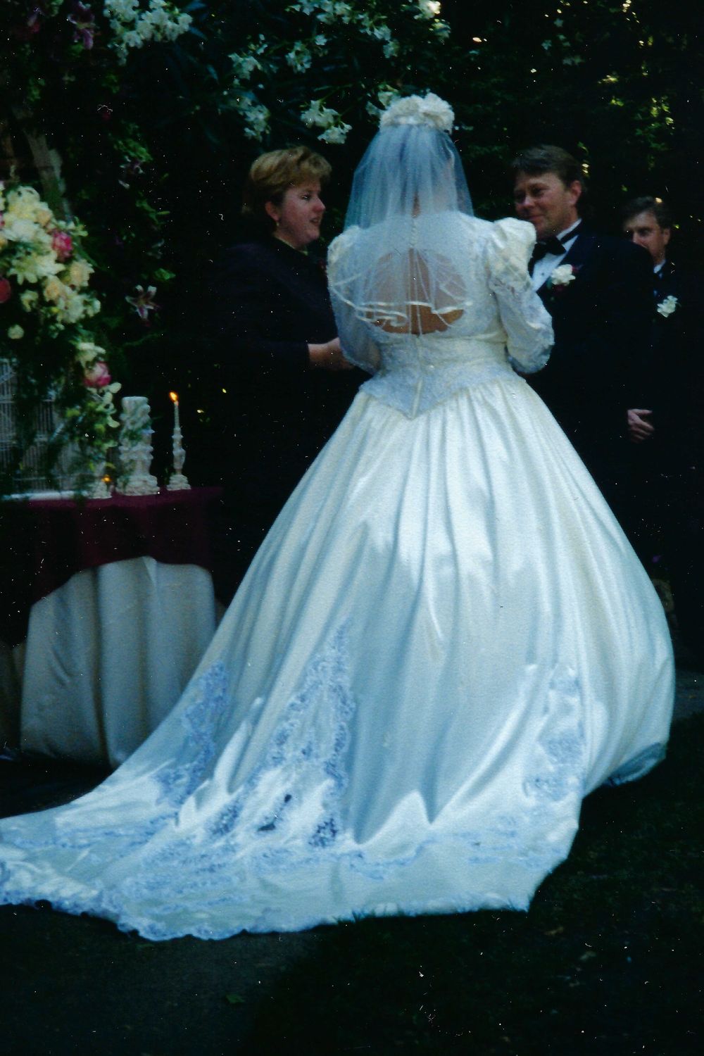 Vintage Vintage Ballgown with Veil 3