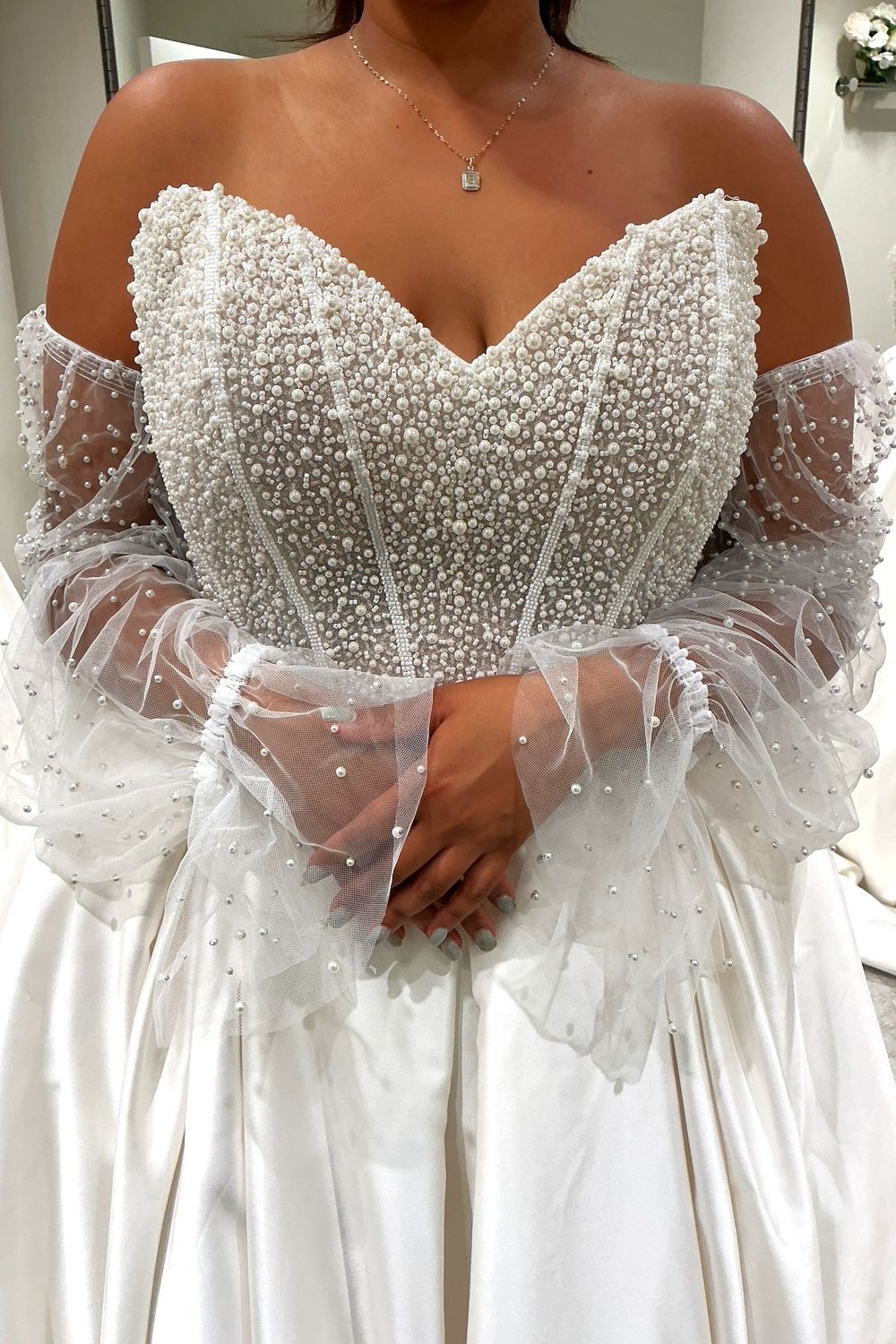 Maggie Sottero Tina with Sleeves 5