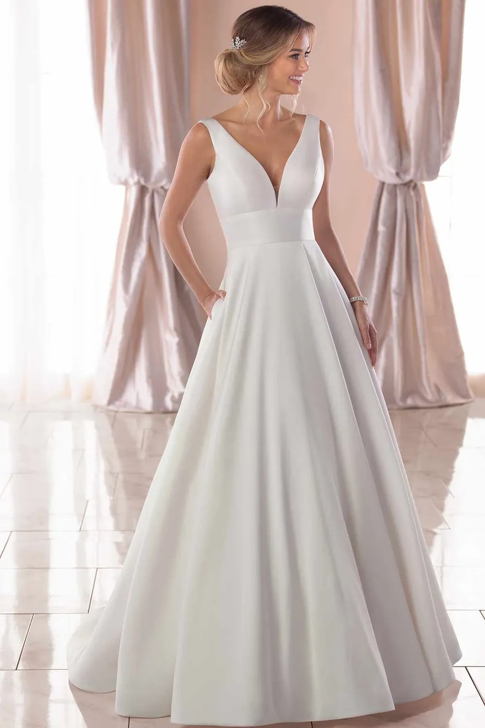 Stella York Satin Ballgown Wedding Dress 8