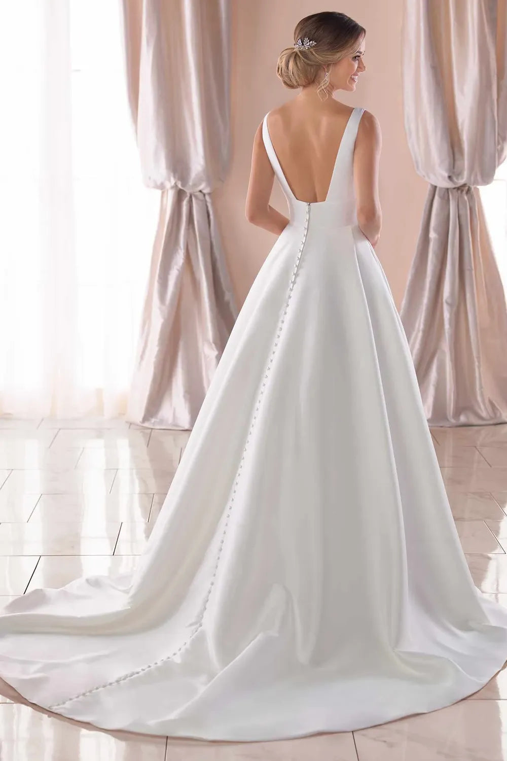 Stella York Satin Ballgown Wedding Dress 9