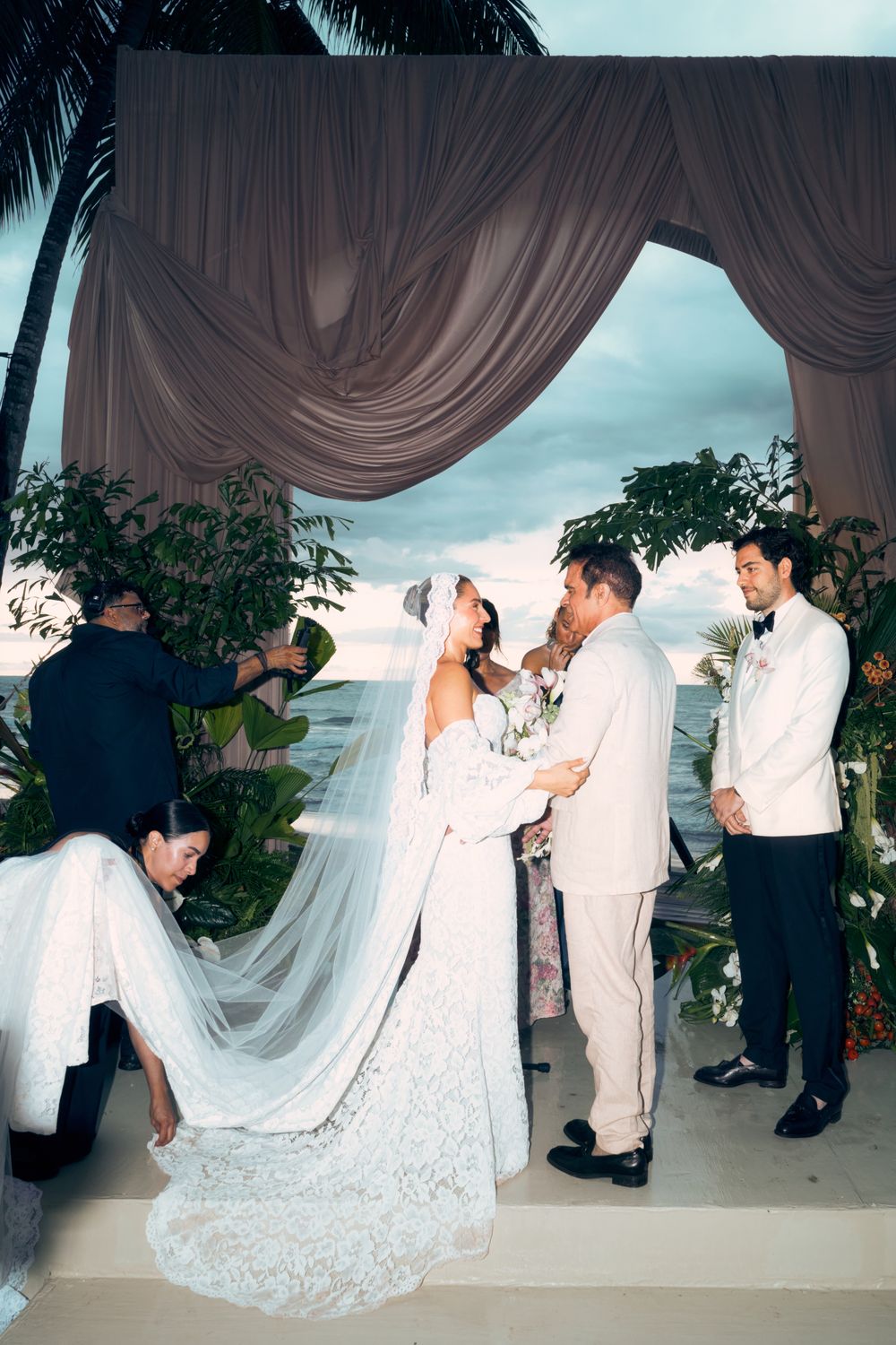 Pnina Tornai Dress, Cape & Veil 7