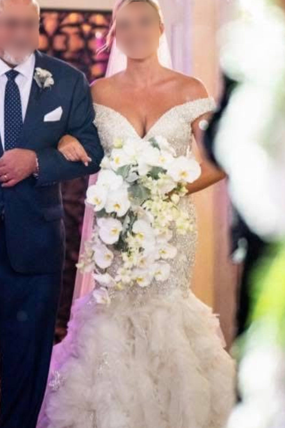 Stephen Yearick Mermaid Dress with Veil 0
