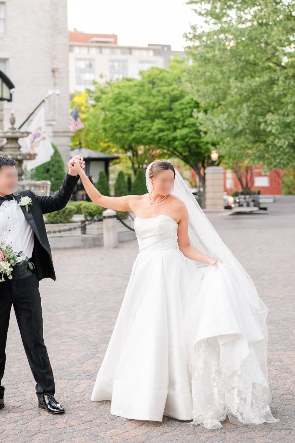 Anne Barge Heart and Soul gown with Bisous Bow and veil 5