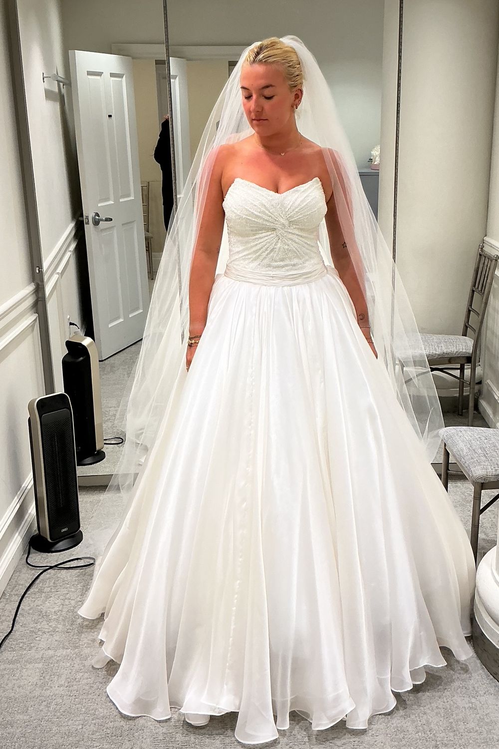 Tony Ward Couture Ballgown Dress with Veil and Corset 9
