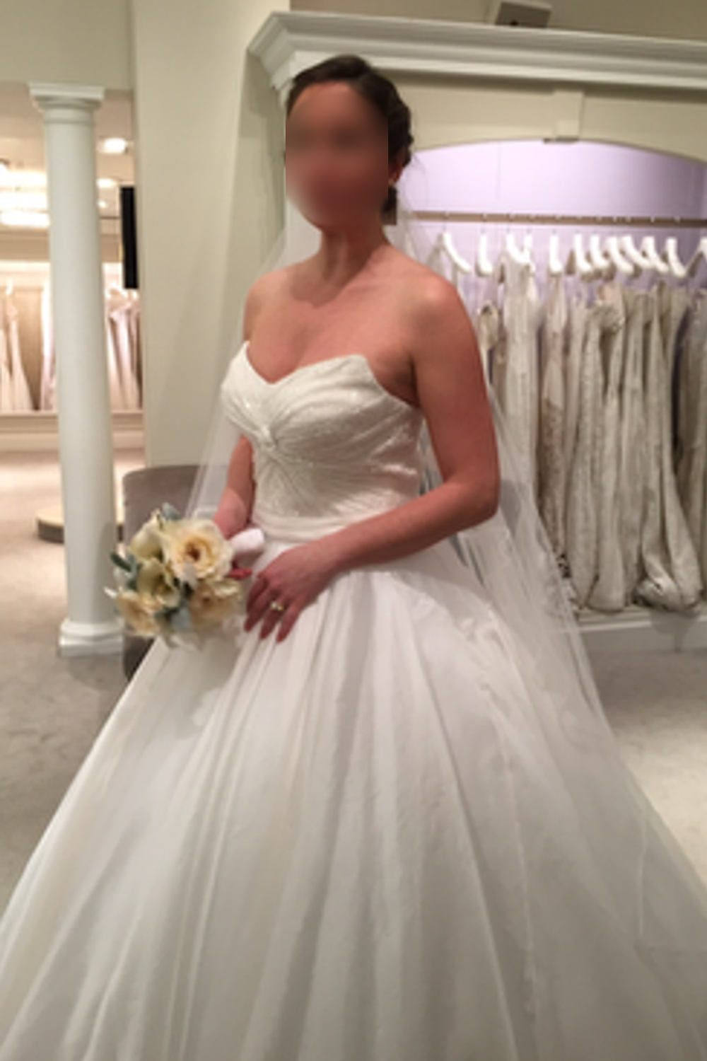 Tony Ward Couture Ballgown Dress with Veil and Corset 4