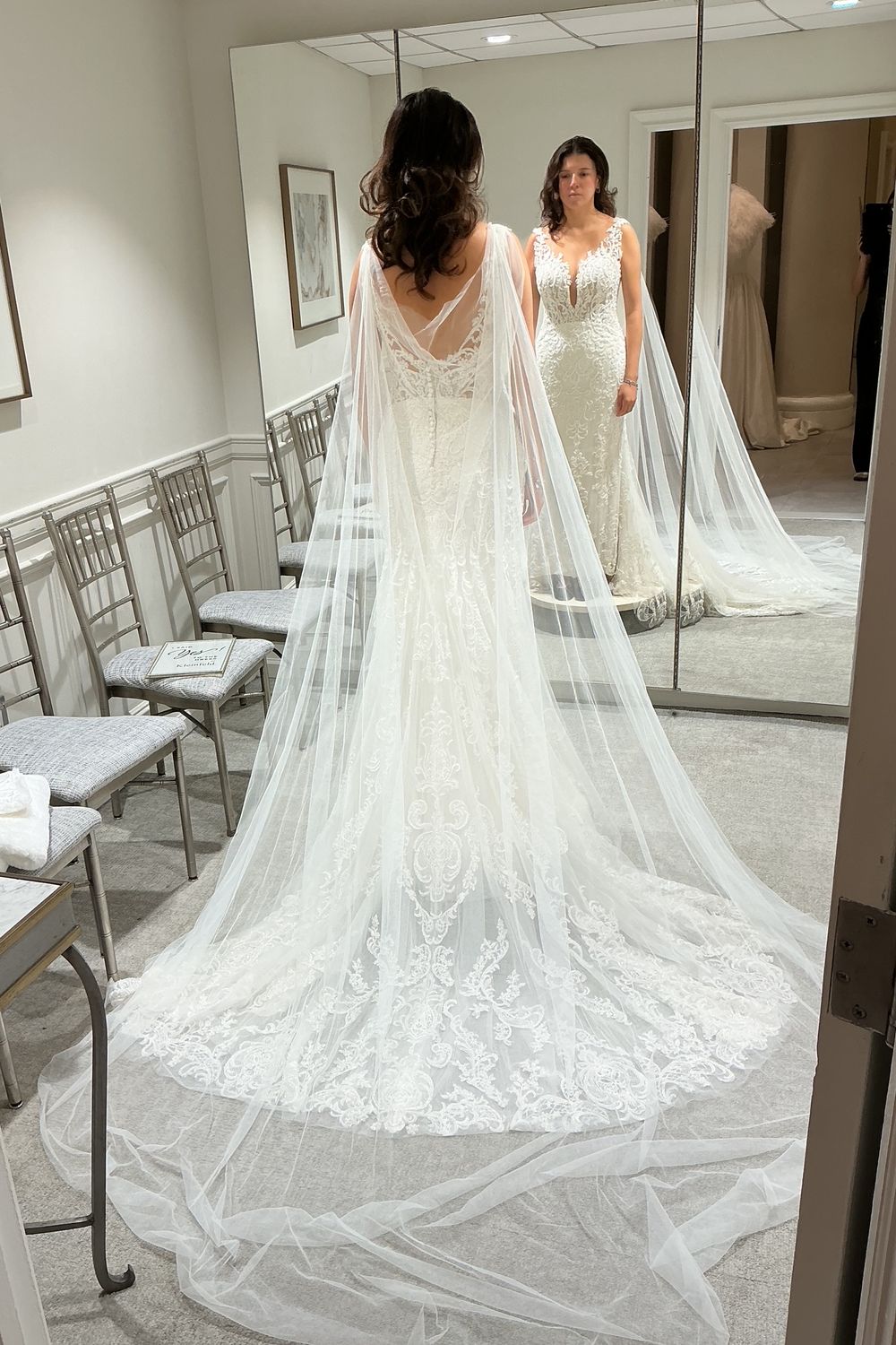 Justin Alexander 190 with Shawl and Cape 6