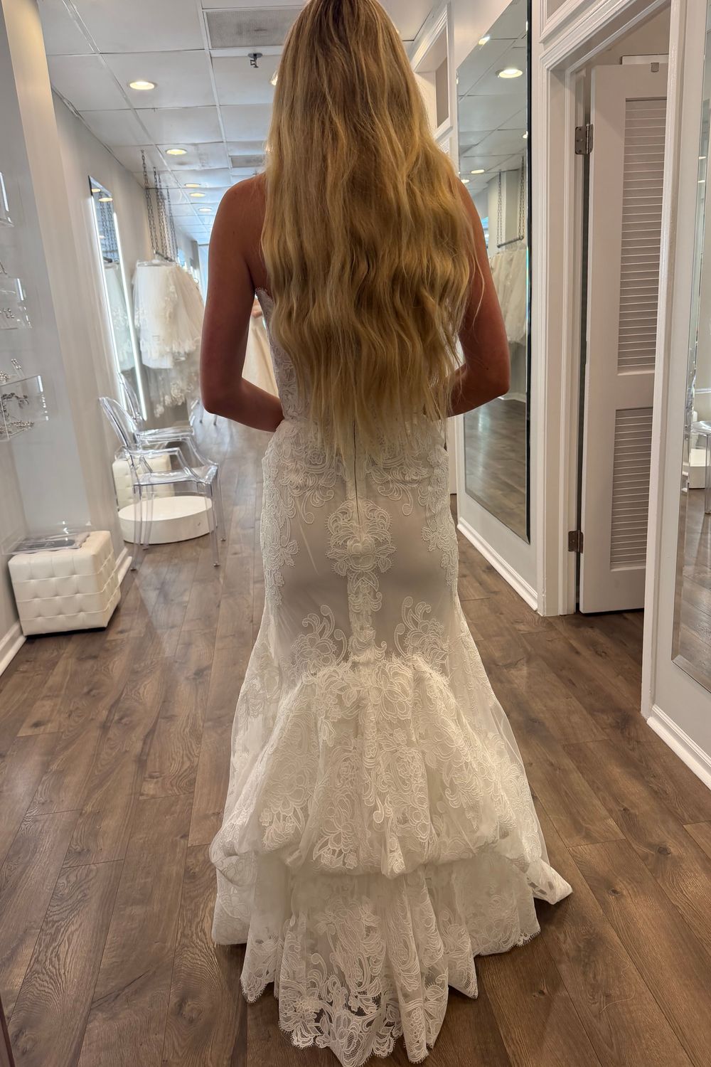 Monique Lhuillier Luck ML with custom love story bodice 5