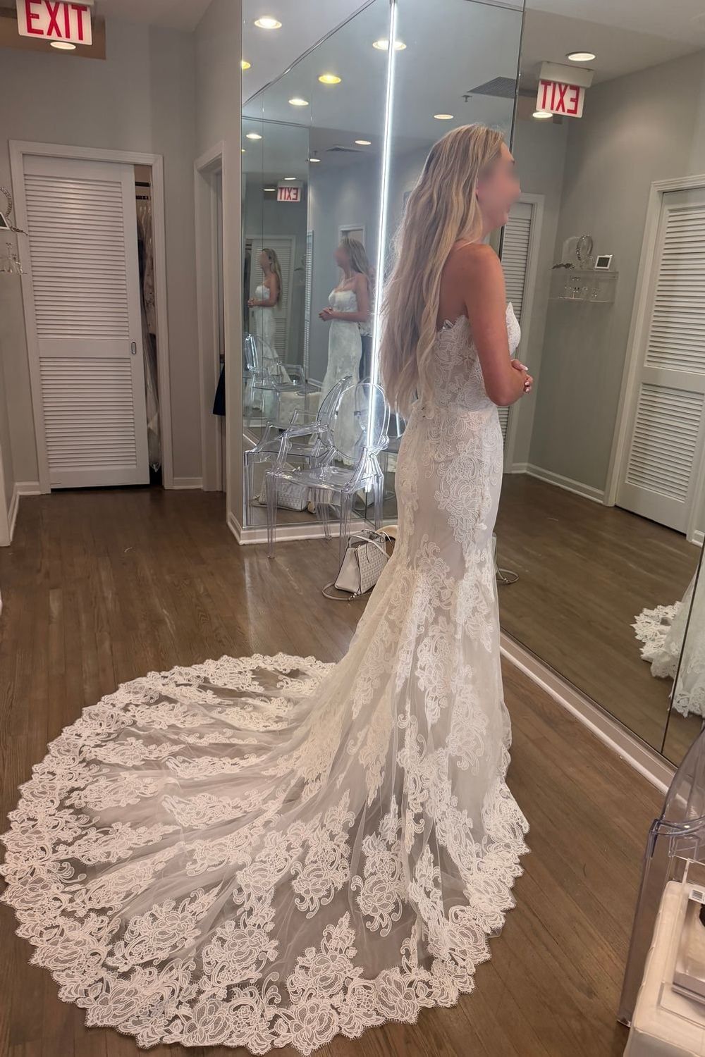 Monique Lhuillier Luck ML with custom love story bodice 7