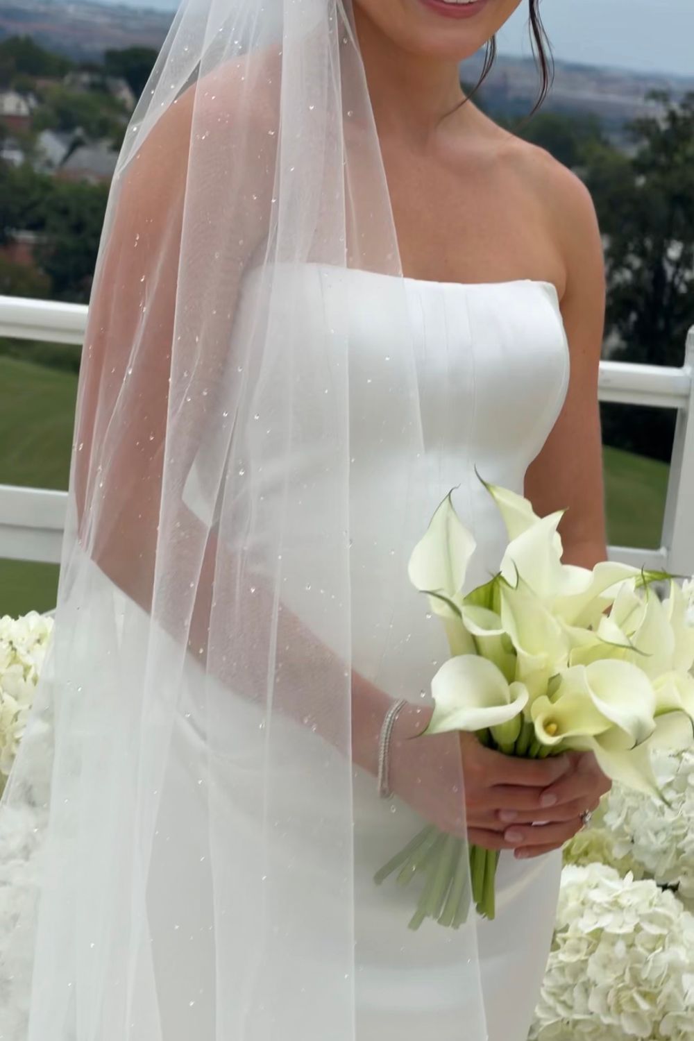Pnina Tornai Dewdrop Crystal Cathedral Veil 1