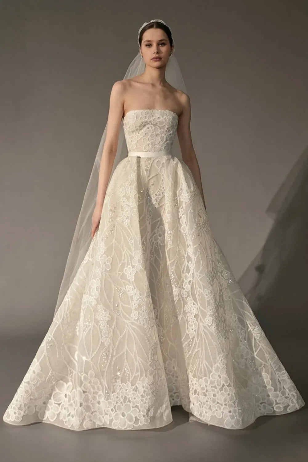 Used Elie Saab Bridal Gown Spring 2023 with Veil Wedding Dress