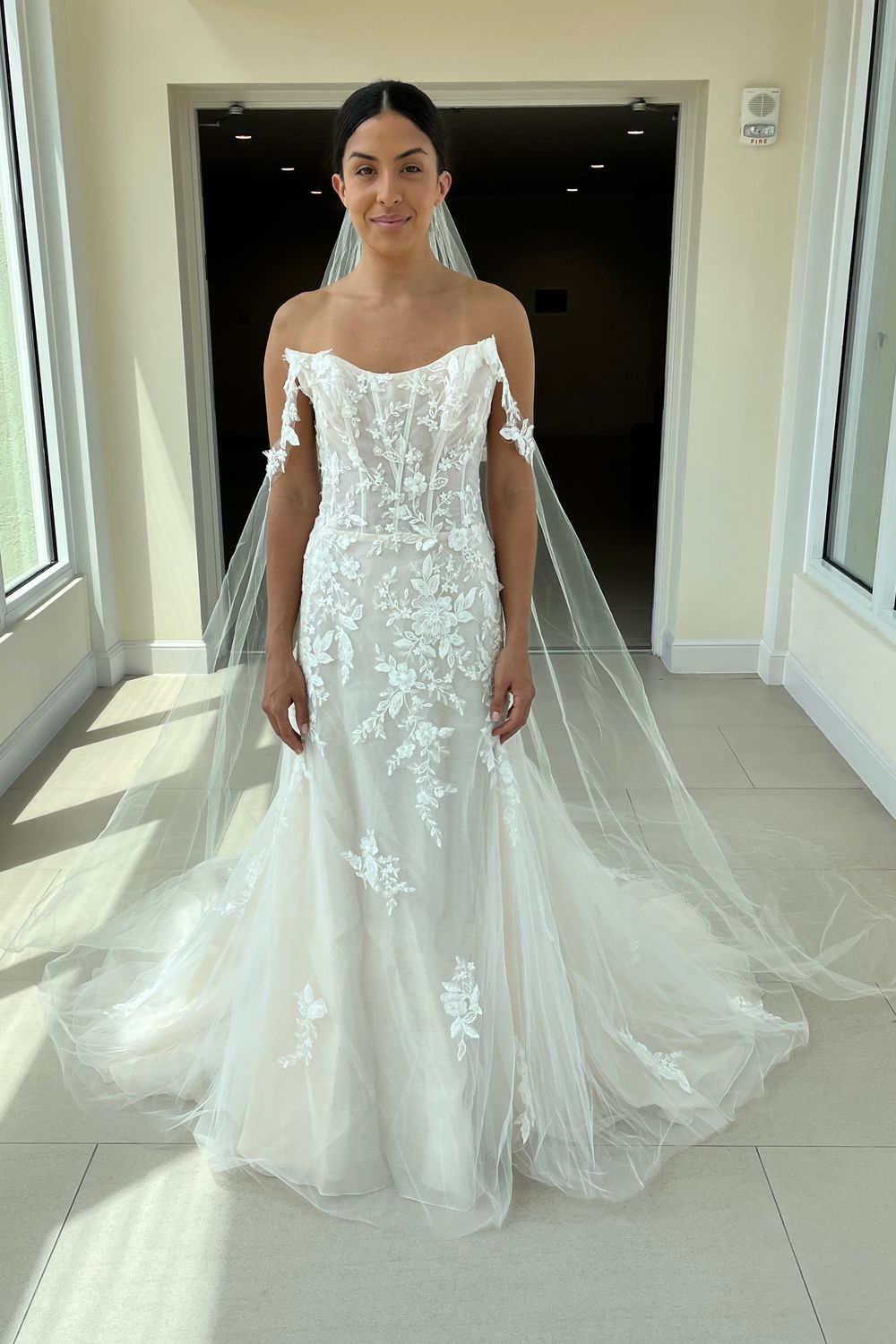 Never Worn Ines Di Santo Marz with Veil Wedding Dress Never Worn Ines Di Santo Marz with Veil Wedding Dress