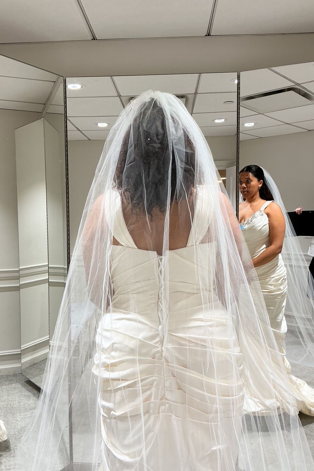 Pnina Tornai Mermaid Dress With Veil 5
