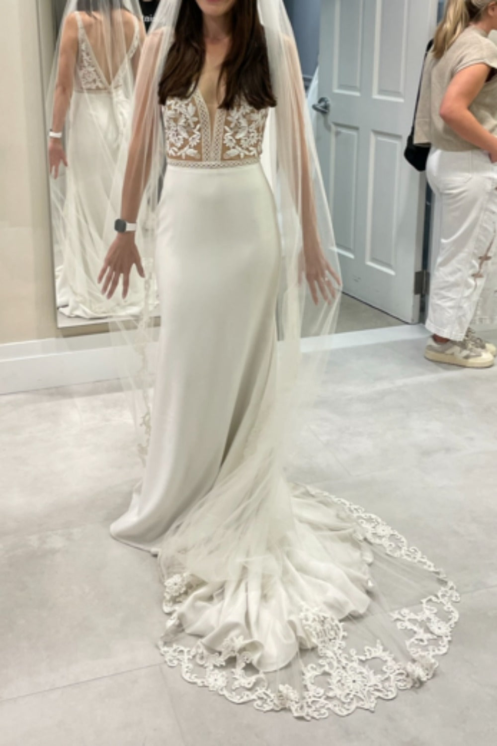 Mikaella-Beautiful Boho Sleeveless Floral Lace (Style 2297)-4