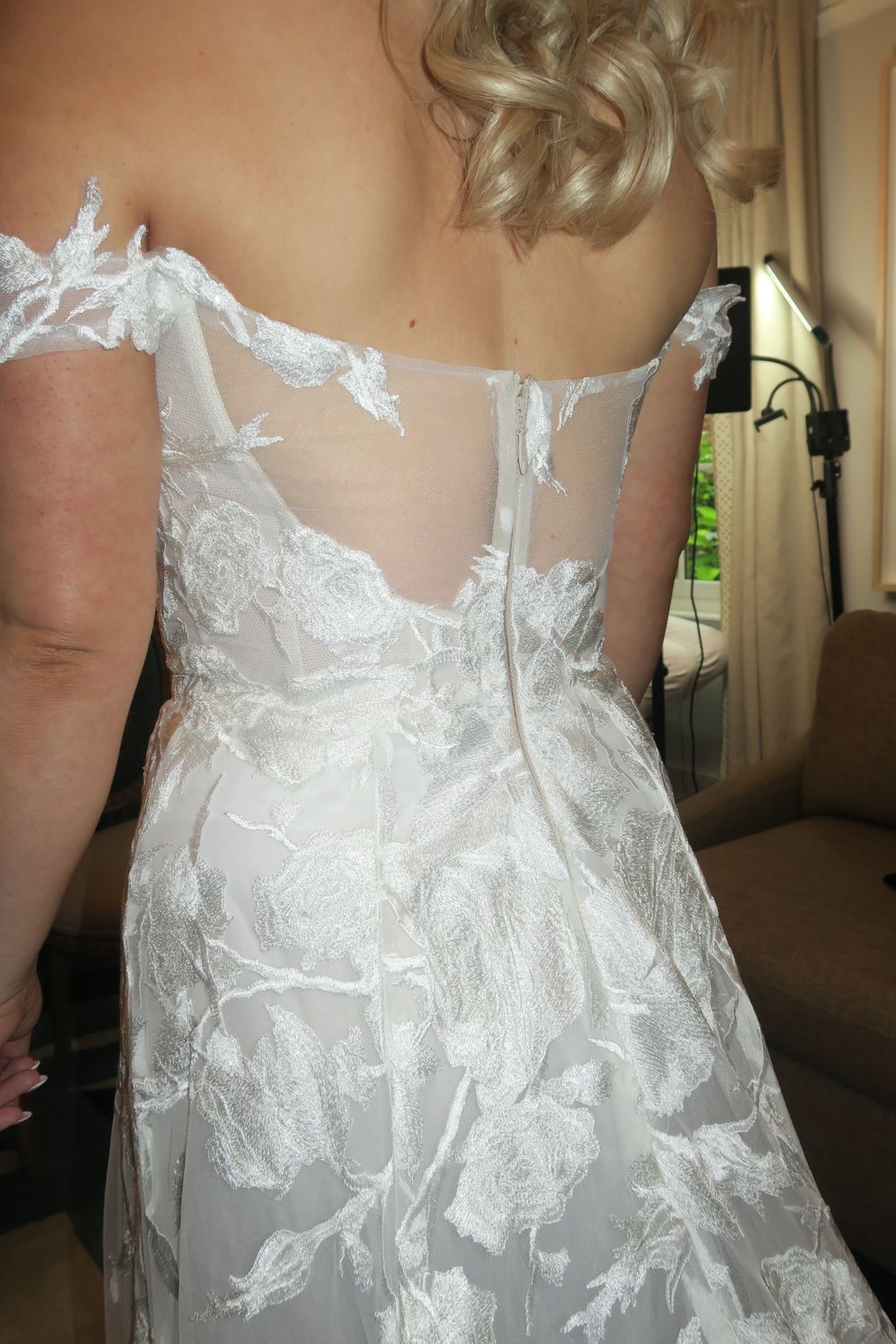 Monique Lhuillier Celestina with Veil 2
