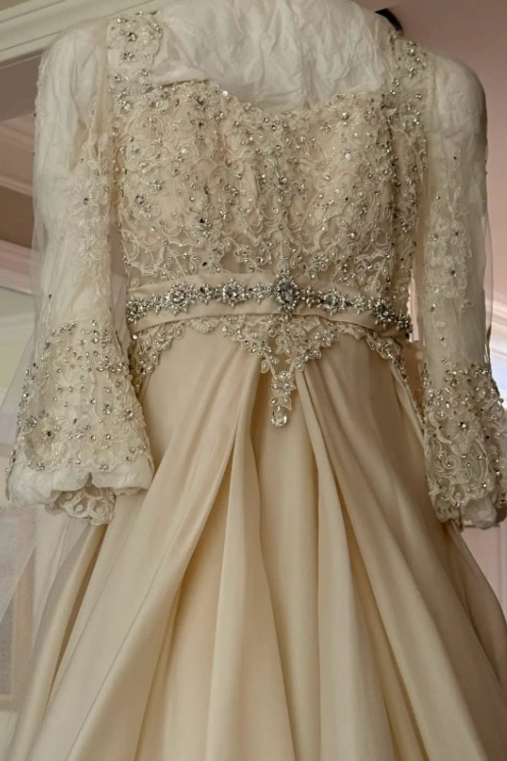 Pnina Tornai Custom Ballgown with Veil 7