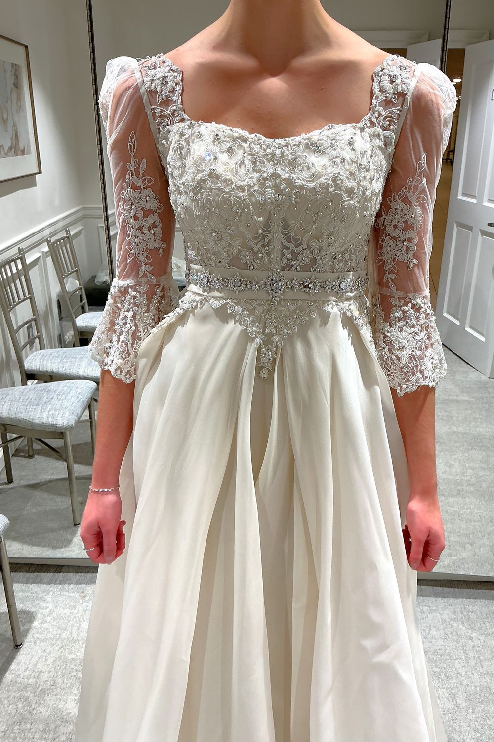 Pnina Tornai Custom Ballgown with Veil 10