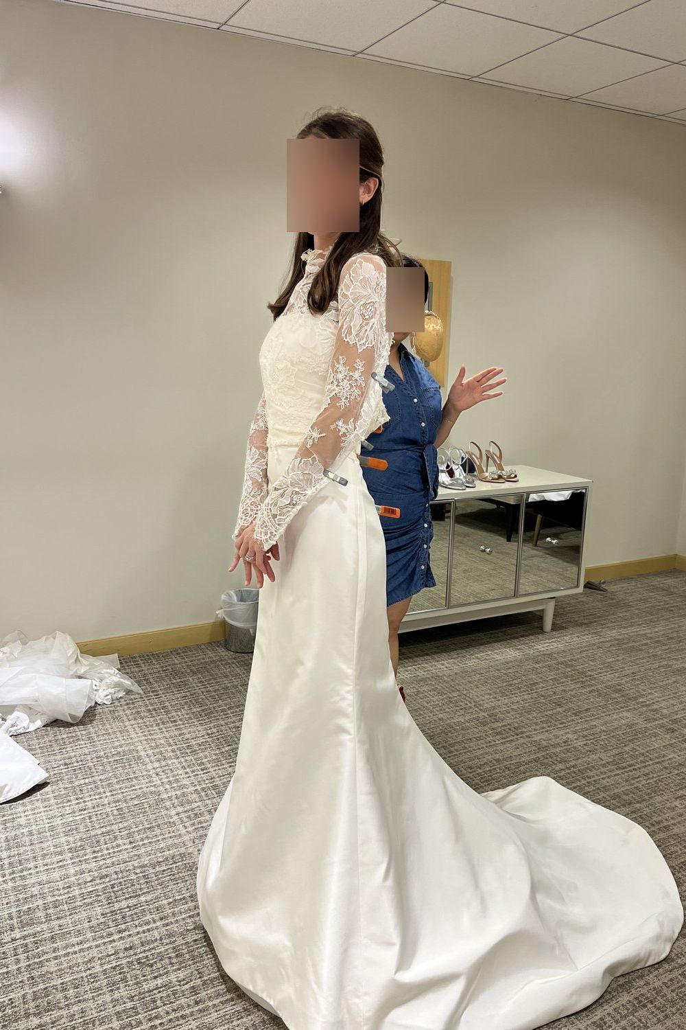 Sareh Nouri Blue Moon Dress with Veil and Jacket 3