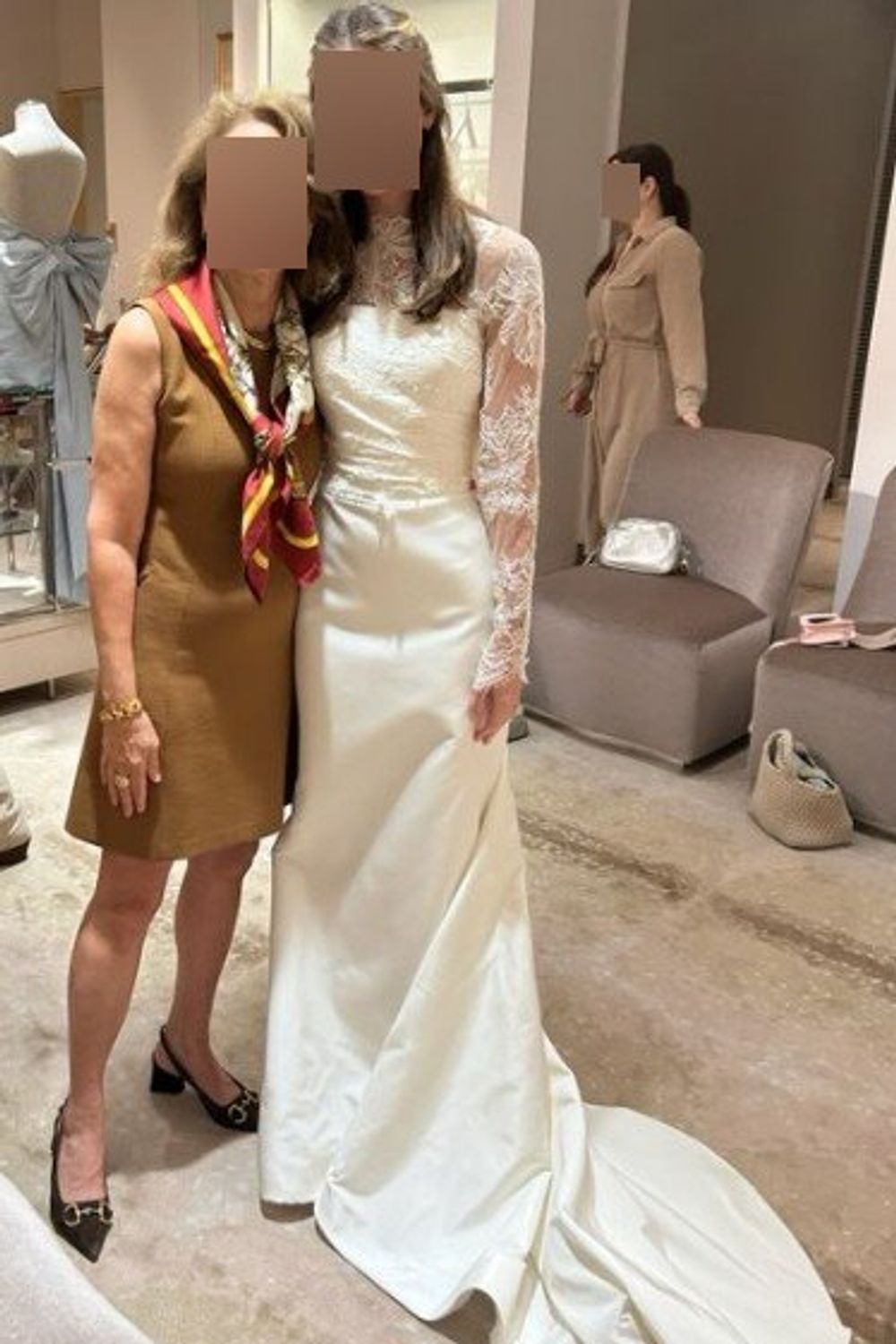 Sareh Nouri Blue Moon Dress with Veil and Jacket 10