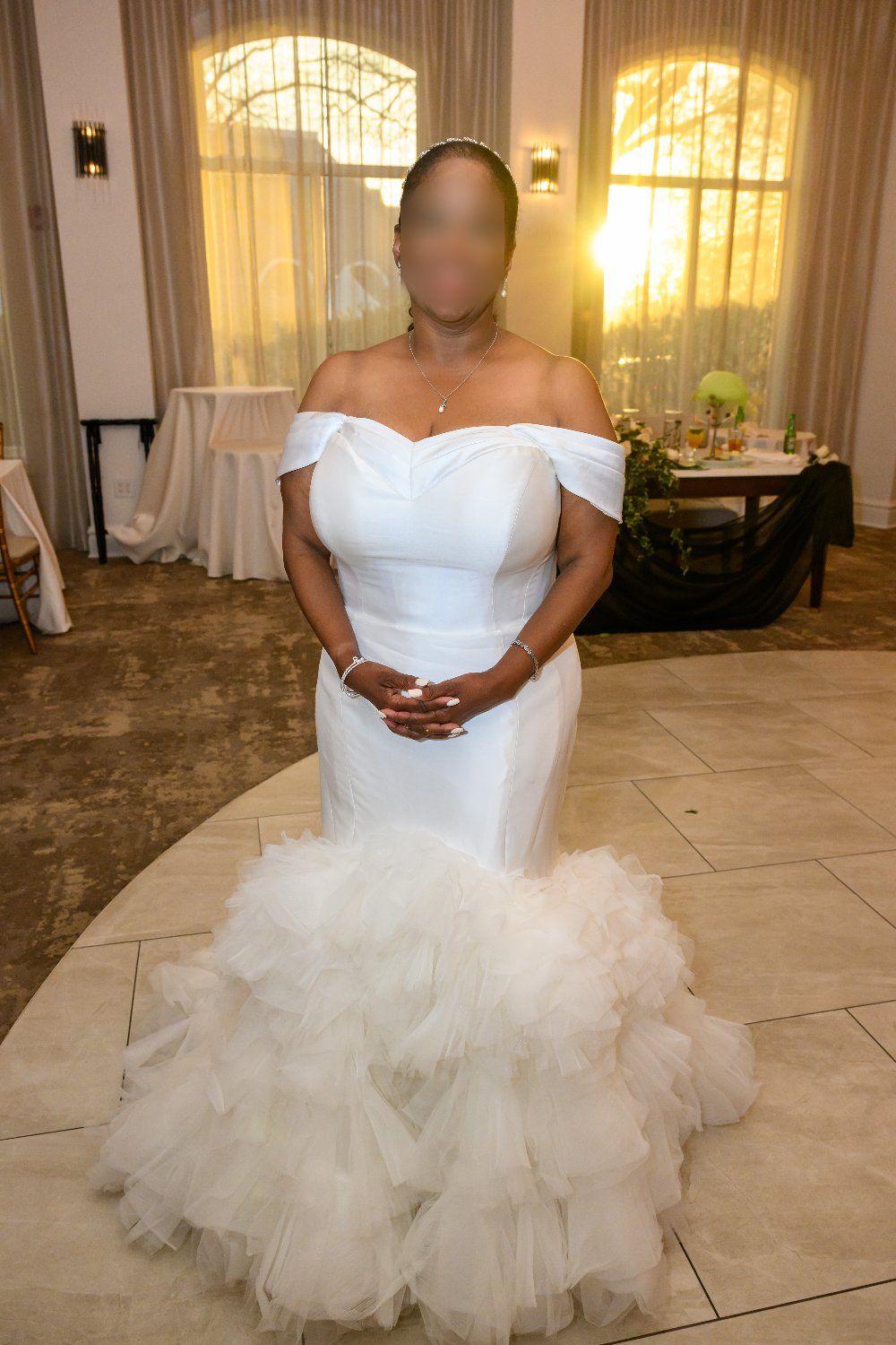 Martina Liana Silk Trumpet Gown 10