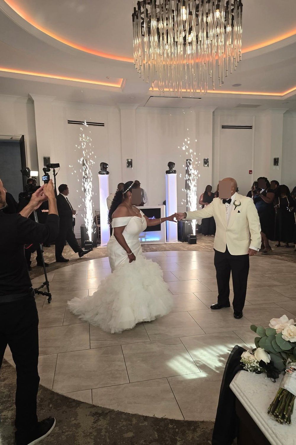 Martina Liana Silk Trumpet Wedding Dress with Tiered Tulle Skirt 2