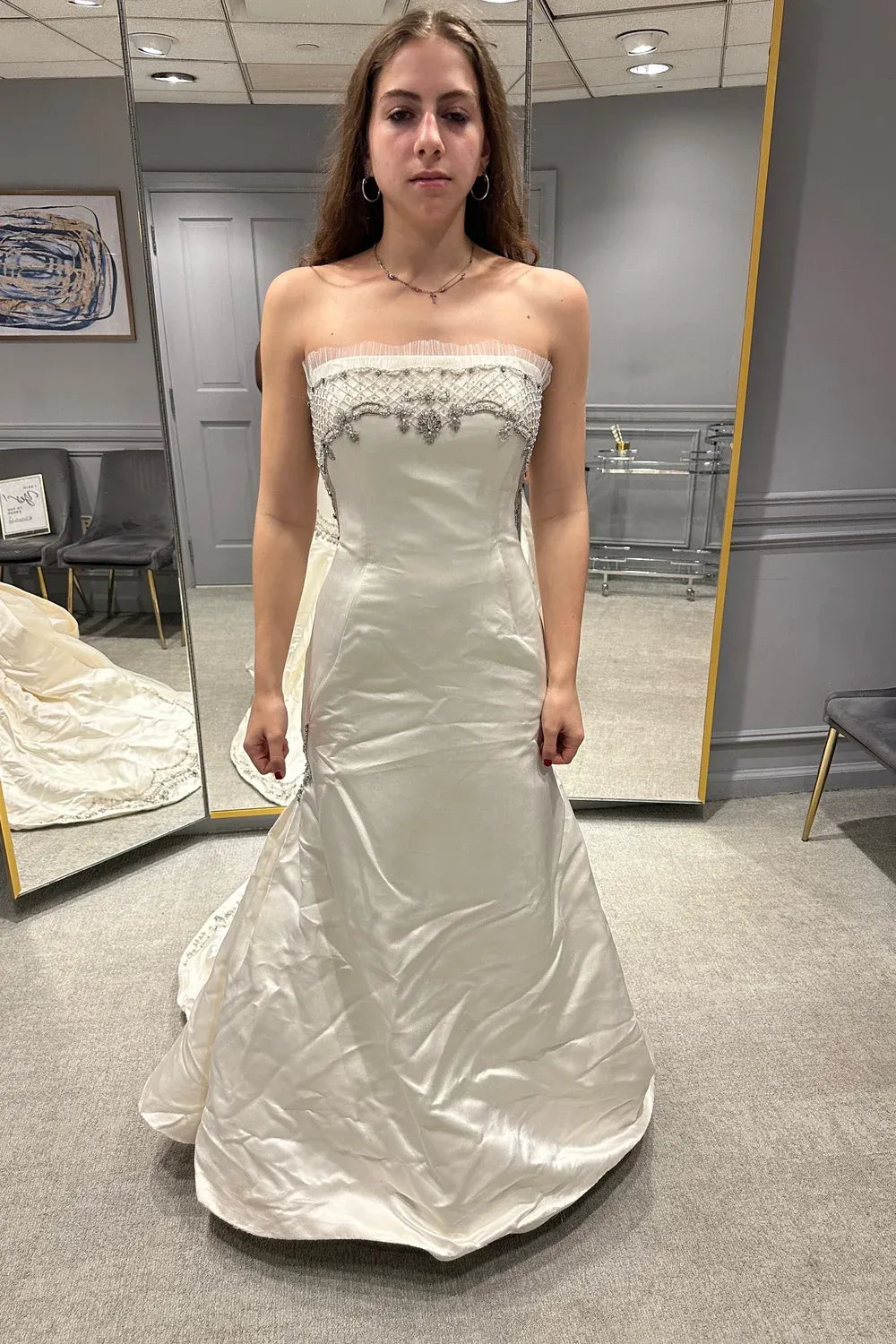 Used Kenneth Pool Amsale Wedding Dress