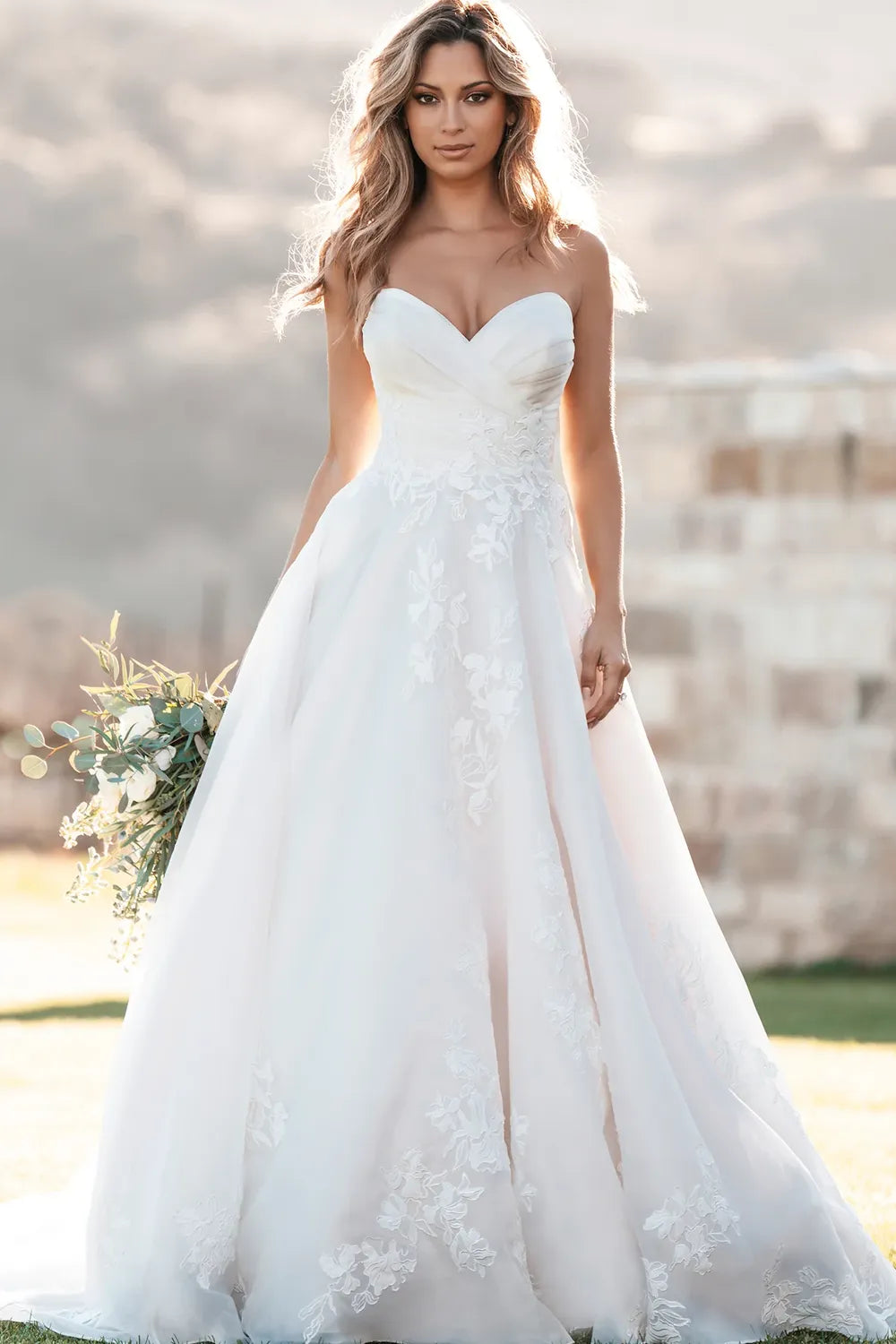 allure wedding dresses Never Worn Allure Bridals A1257 Wedding Dress