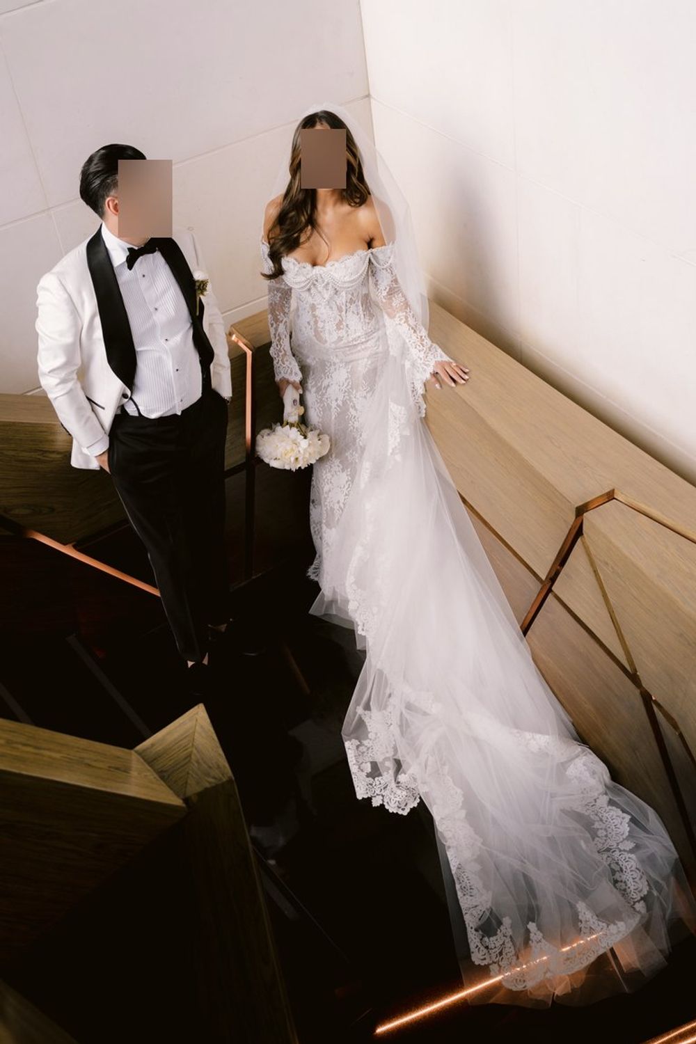 Berta PRIVÉE 25-P109 with Overskirt and Veil 7