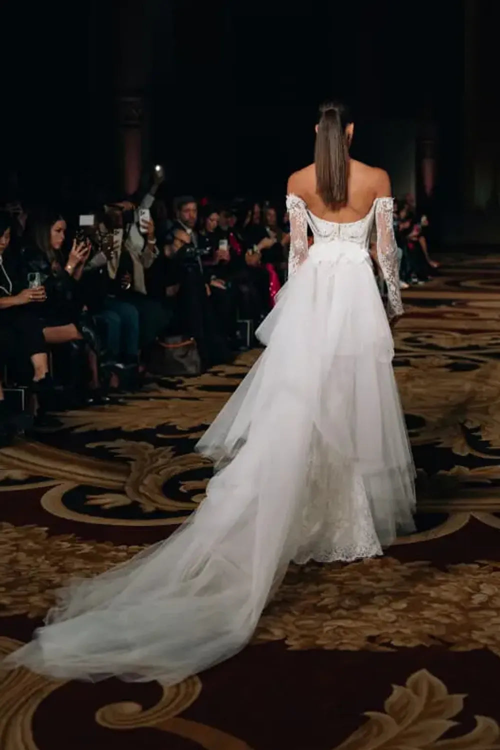 Berta PRIVÉE 25-P109 with Overskirt and Veil 10