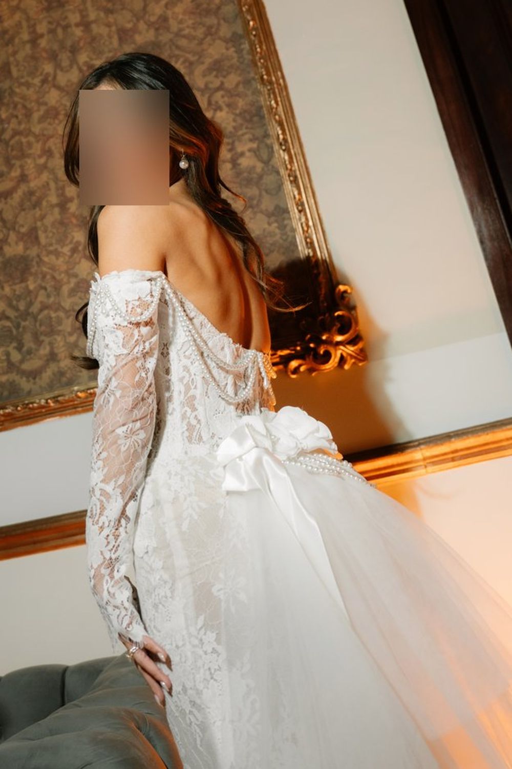 Berta PRIVÉE 25-P109 with Overskirt and Veil 2