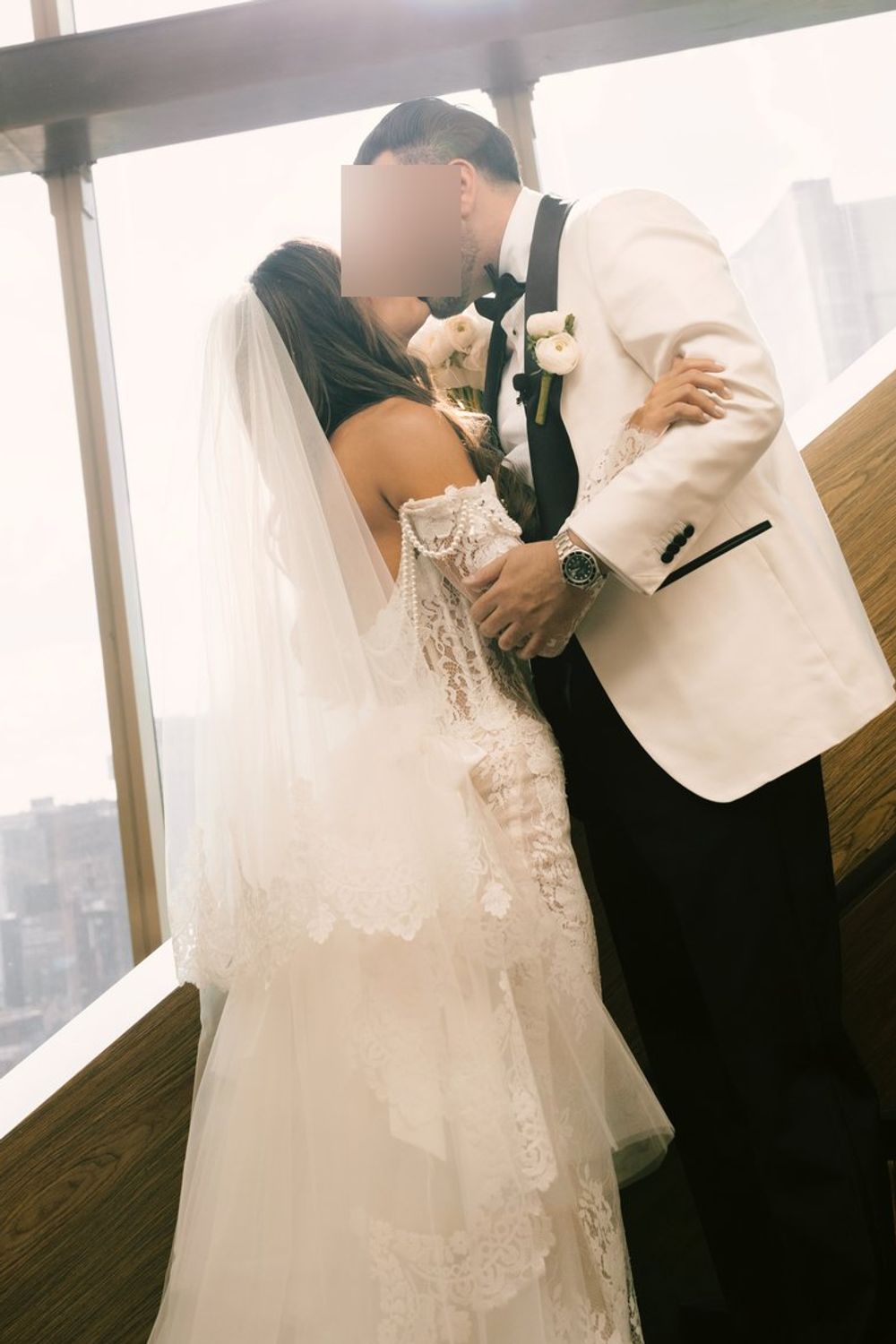 Berta PRIVÉE 25-P109 with Overskirt and Veil 6