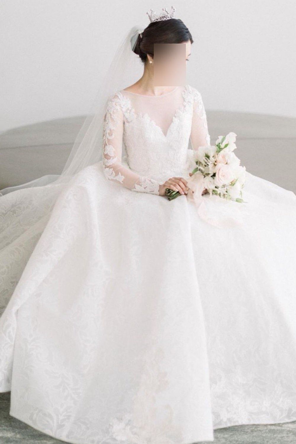 knee length dresses for ladies Used Henry Roth Epic with Veil Wedding Dress