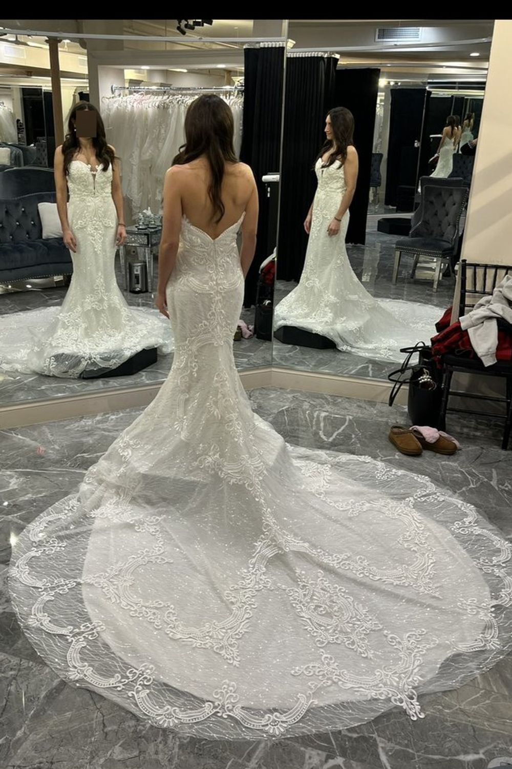 Ashley & Justin 10586 with Extra Dress Materials 3