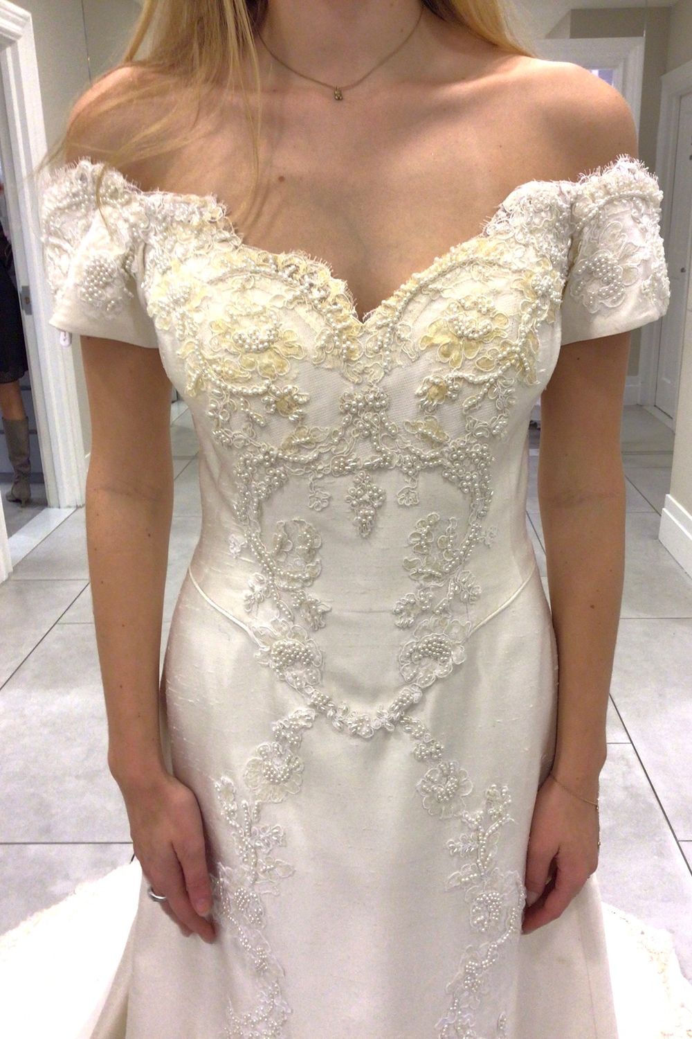 Richard Glasgow A-line Gown with Veil and Headpiece 11