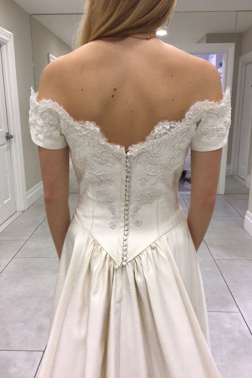 Richard Glasgow A-line Gown with Veil and Headpiece 11