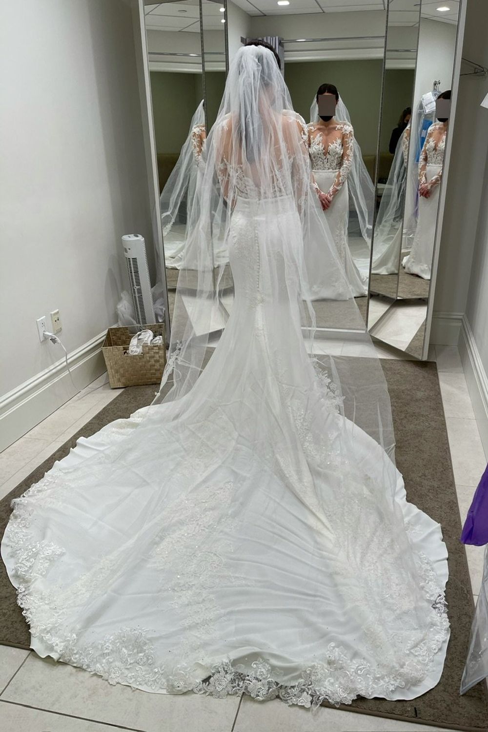 Pronovias PXK01 with Veil 4