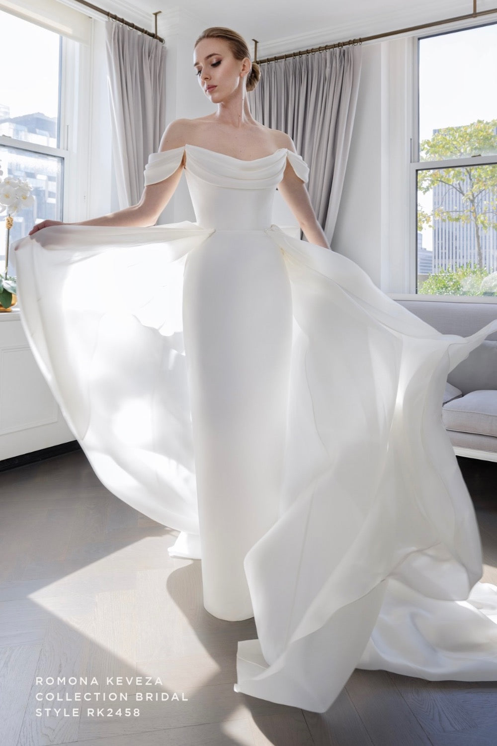 romona keveza one shoulder wedding dress Bridal IN THE NEWS Romona Keveza Official Website