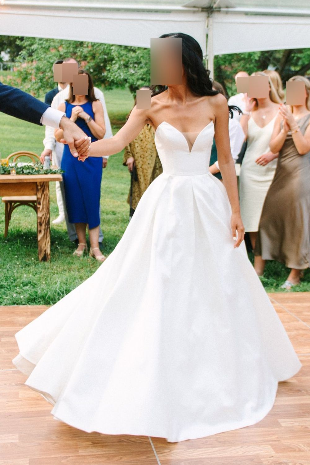 Rivini Stunning Silk Rivini Gown & Lace Veil 1