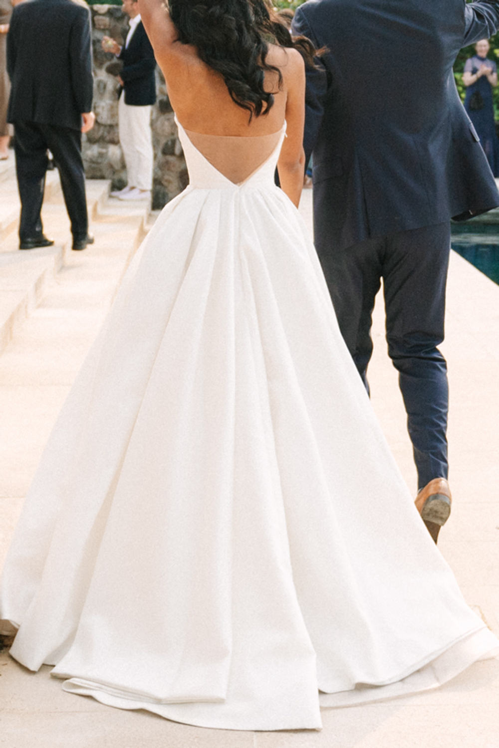 Rivini Stunning Silk Rivini Gown & Lace Veil 5