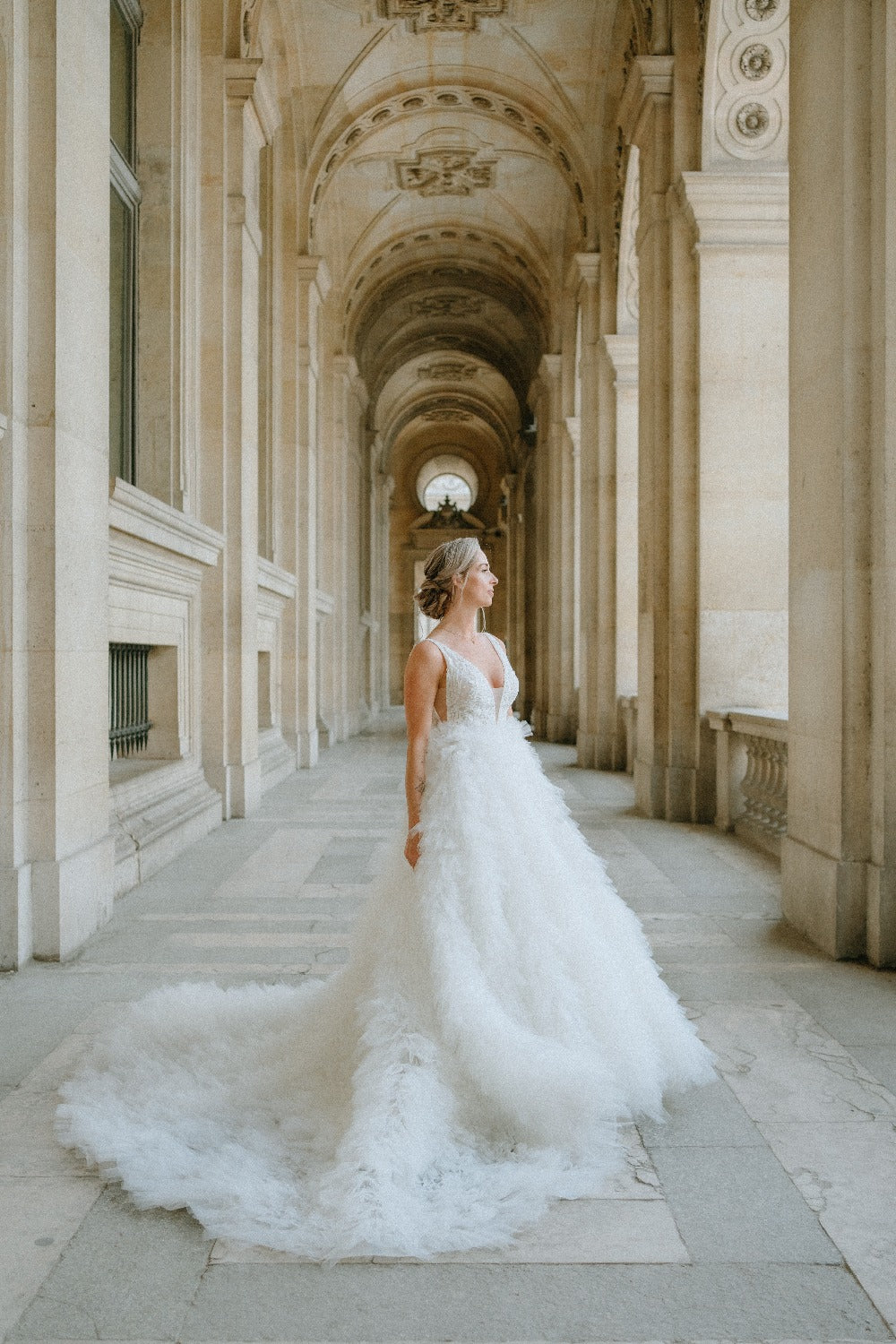 Used Lazaro Amelie Skirt Wedding Dress