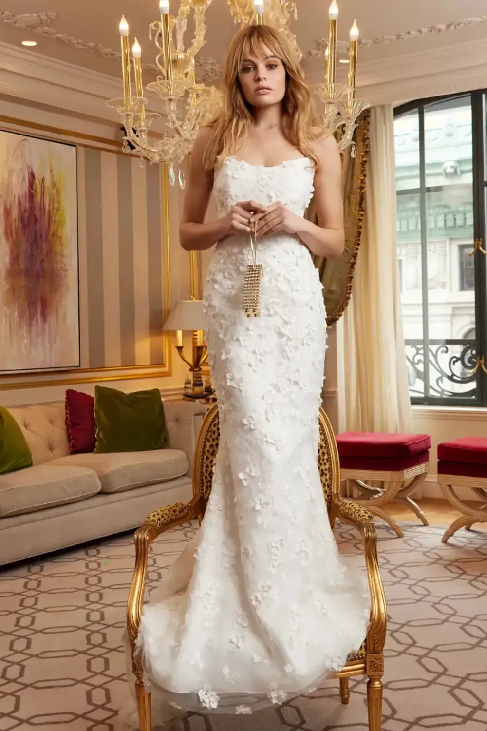 Never Worn Sareh Nouri Enchantment with Custom Veil Wedding Dress