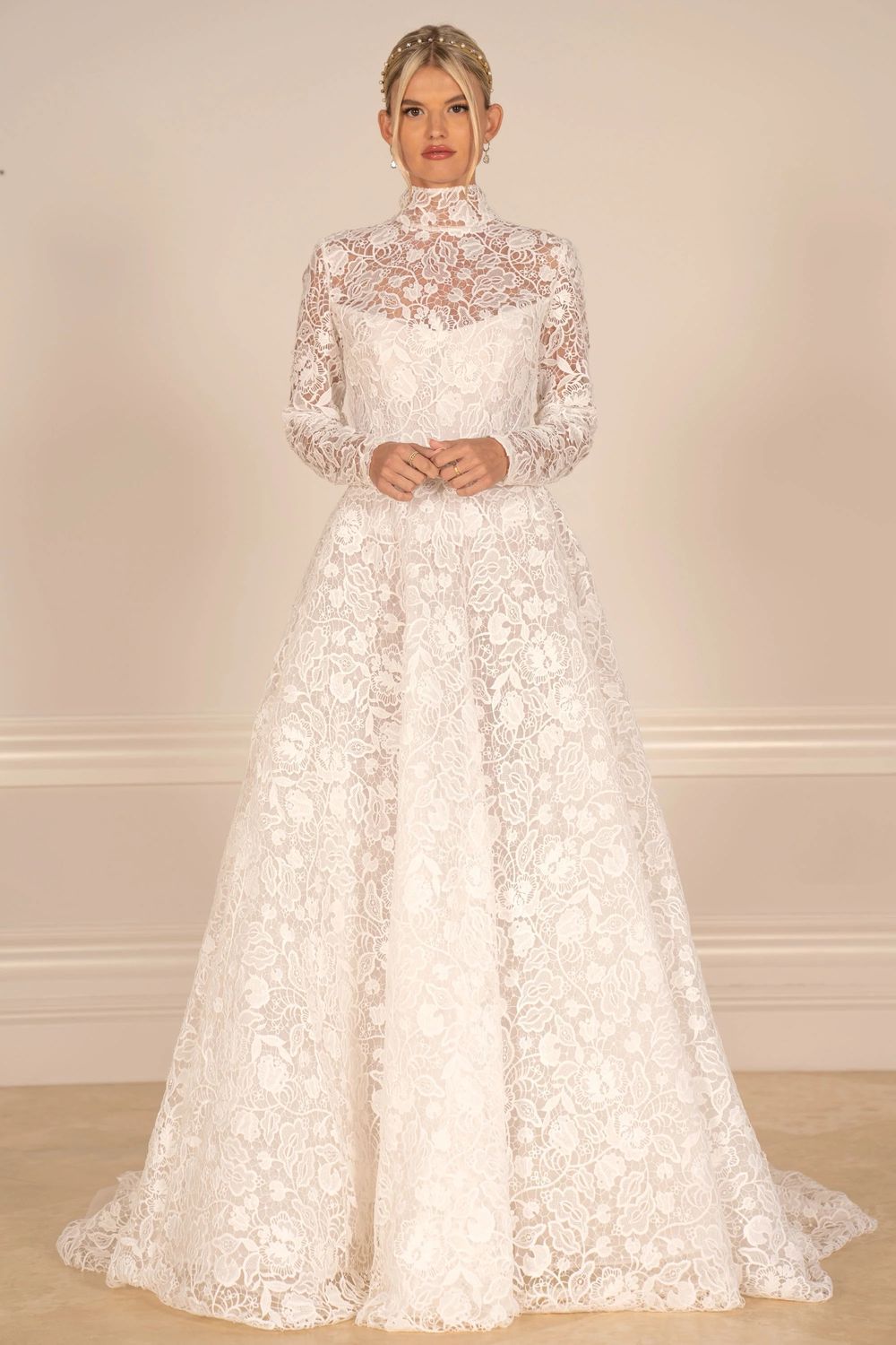 Reem Acra Lullaby Gown 0