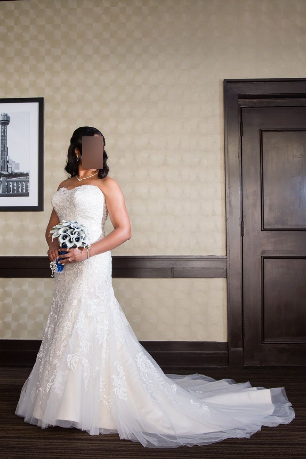 Maggie Sottero Winstyn with Veil and Belt 9