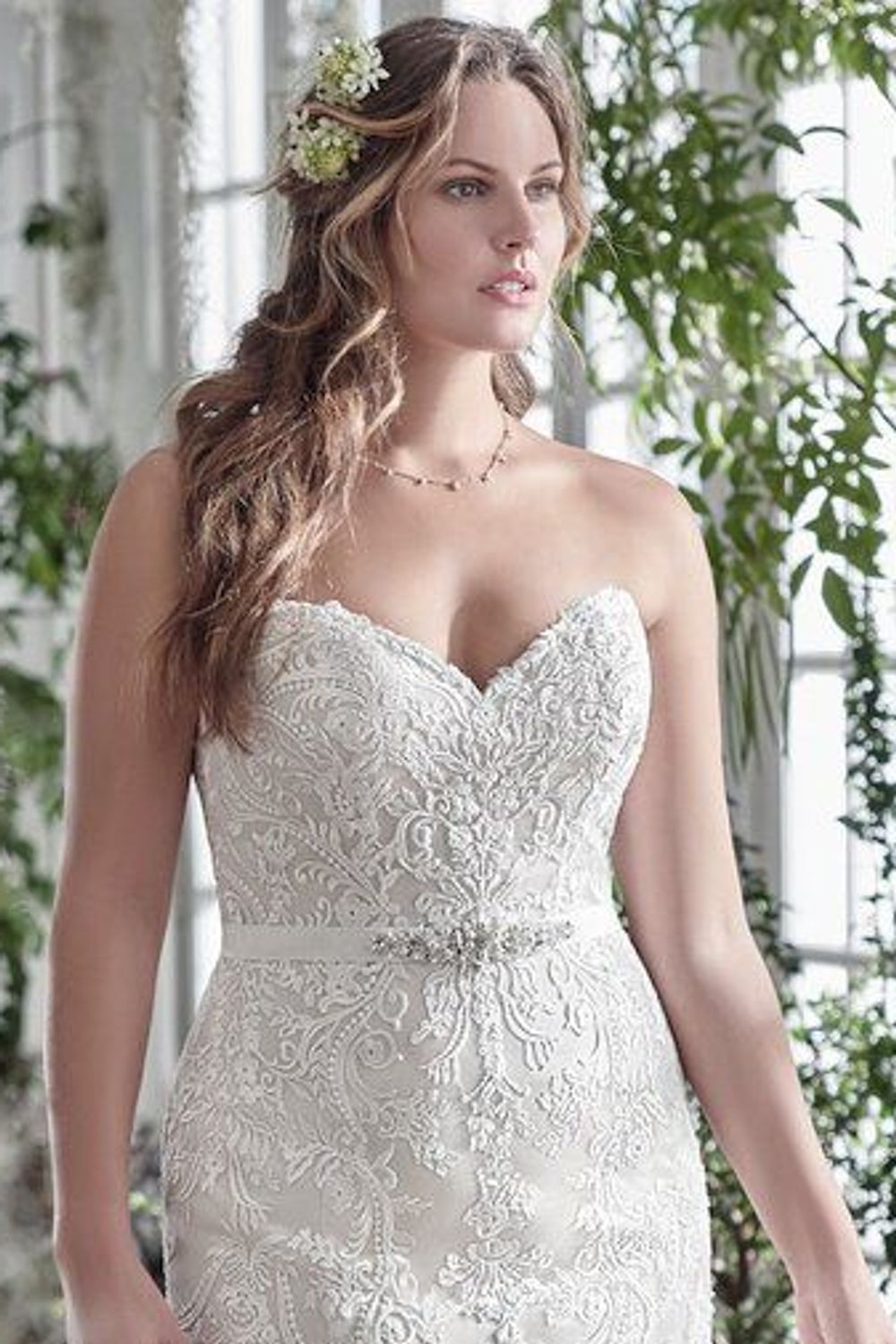 Maggie Sottero Winstyn with Veil and Belt 2