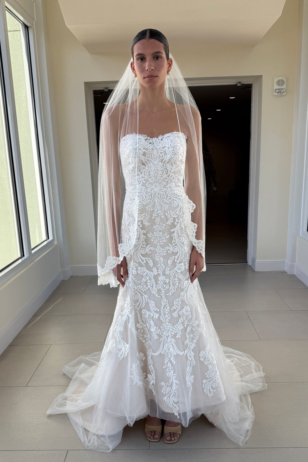 Maggie Sottero Winstyn with Veil and Belt 9