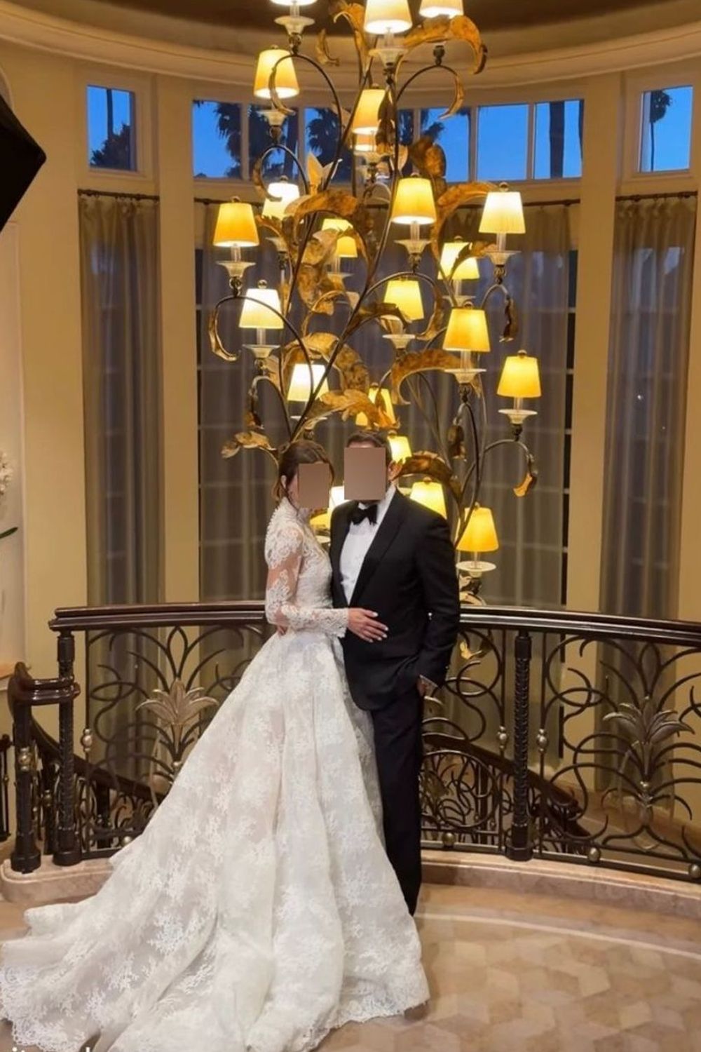 Monique Lhuillier Alexandra with Jacket and Veil 6