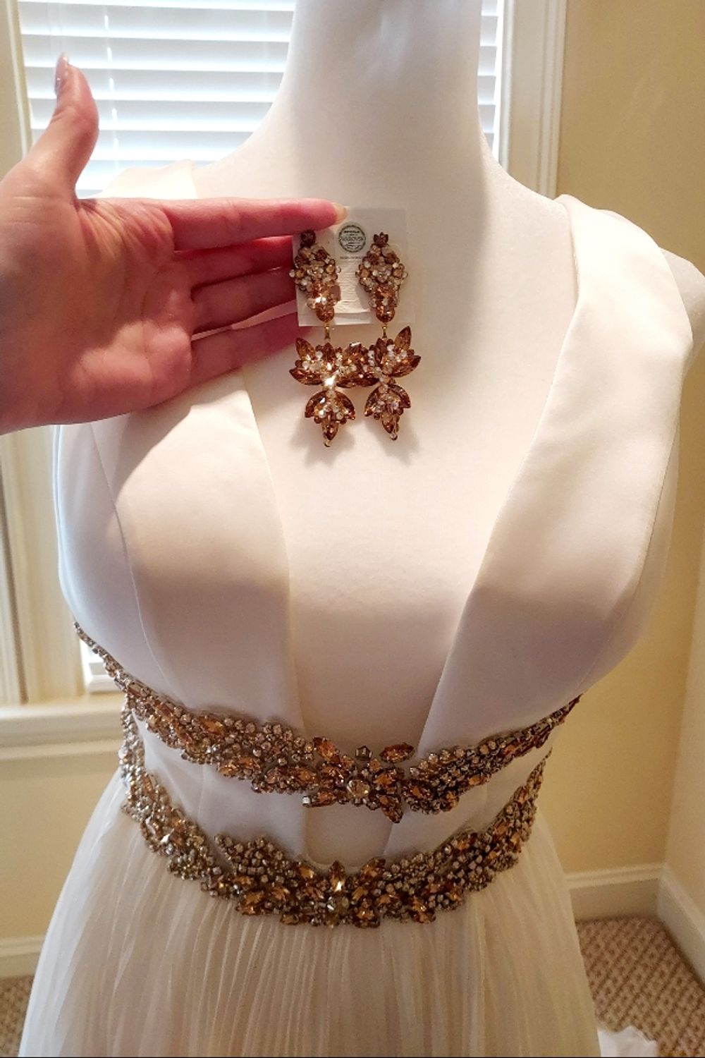 Sherri Hill 44560 with Matching Swarovski Crystal Earrings 10