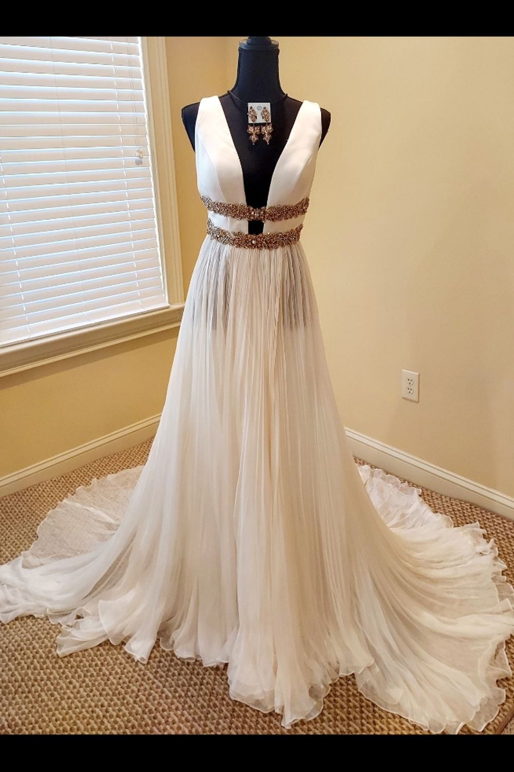Sherri Hill 44560 with Matching Swarovski Crystal Earrings 11