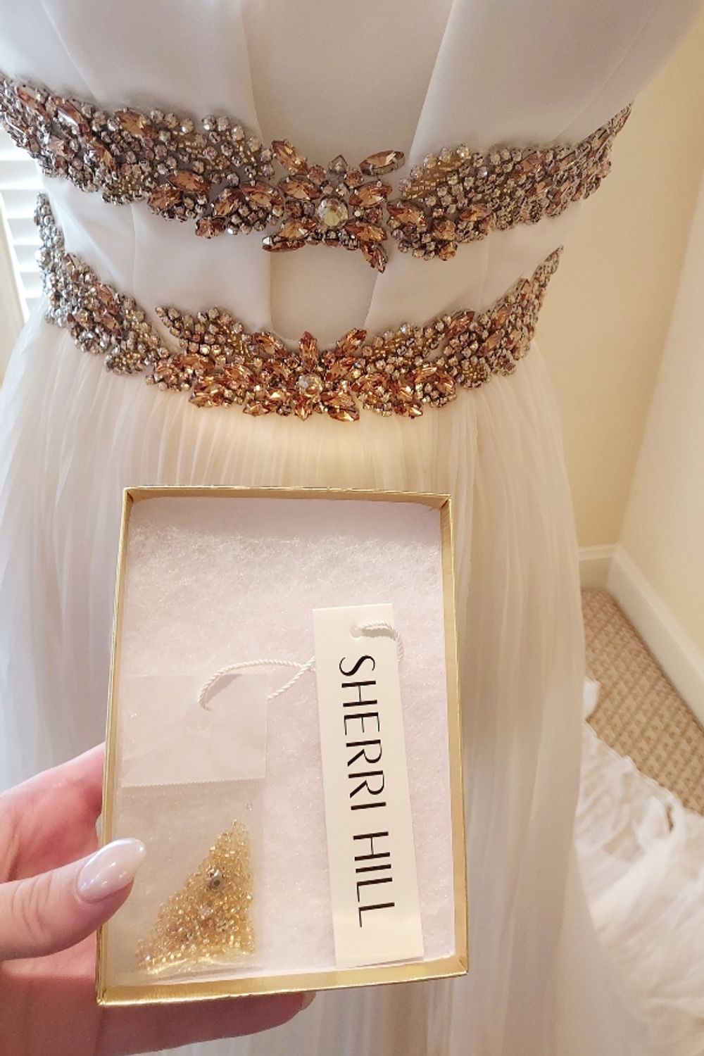 Sherri Hill 44560 with Matching Swarovski Crystal Earrings 4